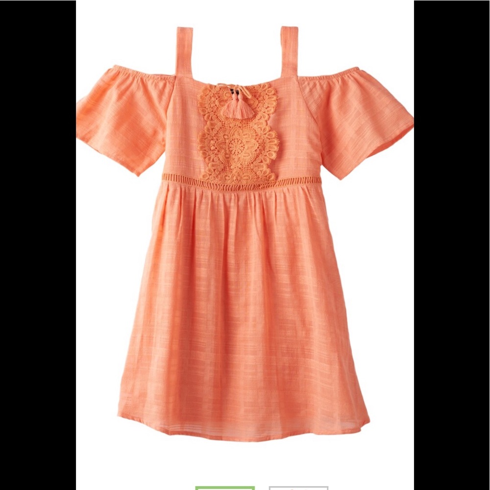 **HP 🥳** Girls Sz 12 My Michelle peach dress